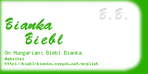 bianka biebl business card